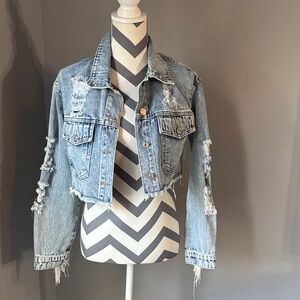 Distressed Denim Jacket